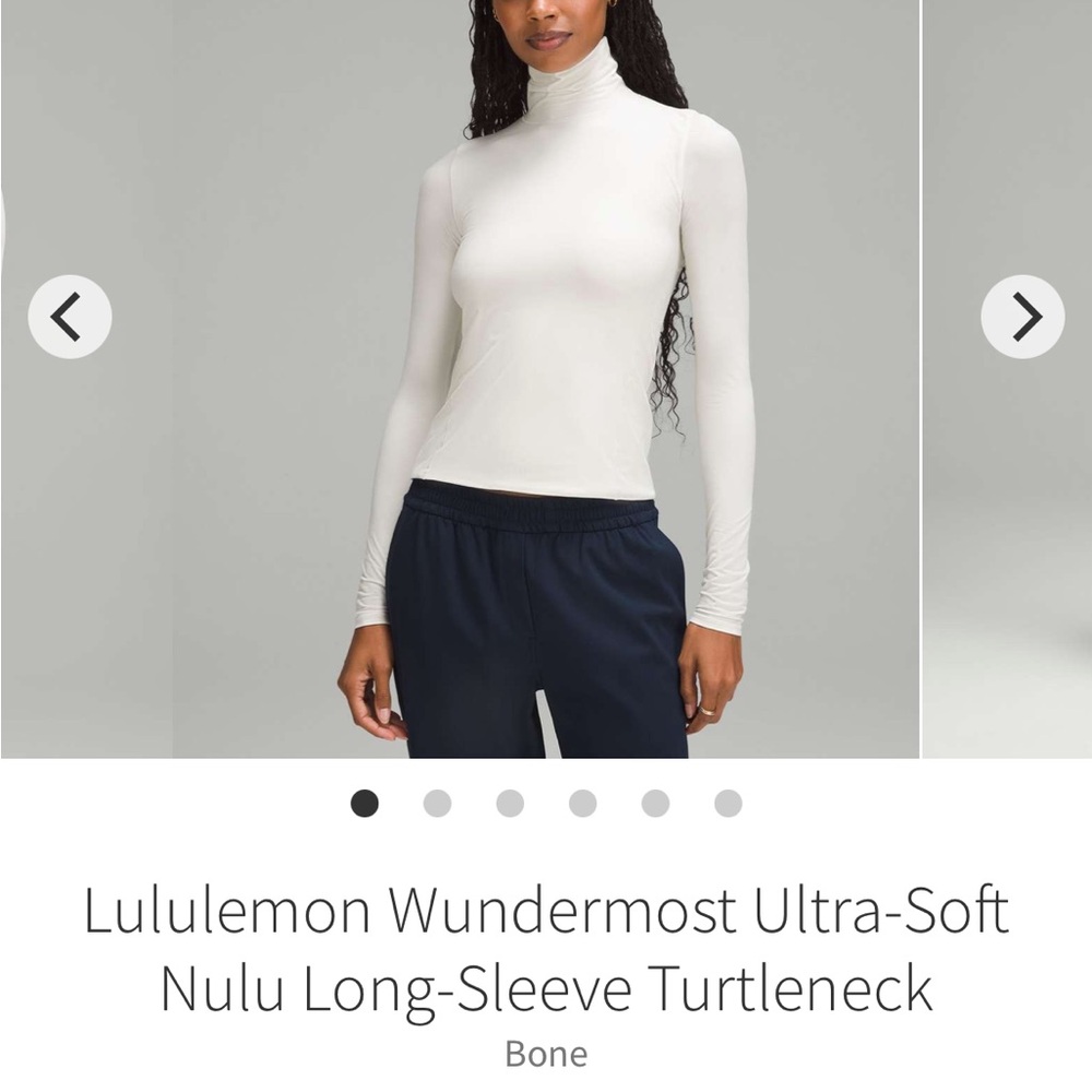 lululemon athletica Wundermost Ultra-Soft Niki Long-Sleeve Turtleneck Top - Bone